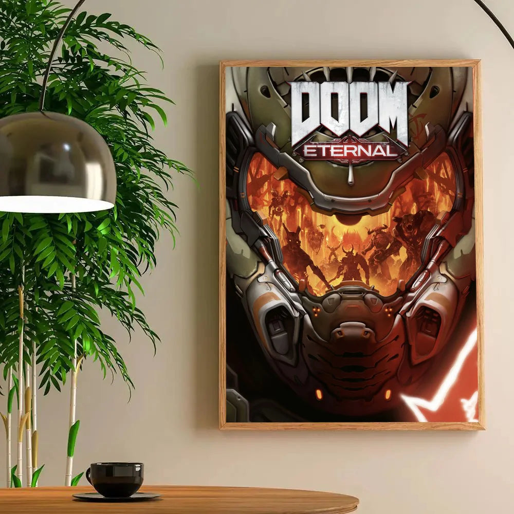 DOOM Eternal Poster – Slayer Helmet Reflection