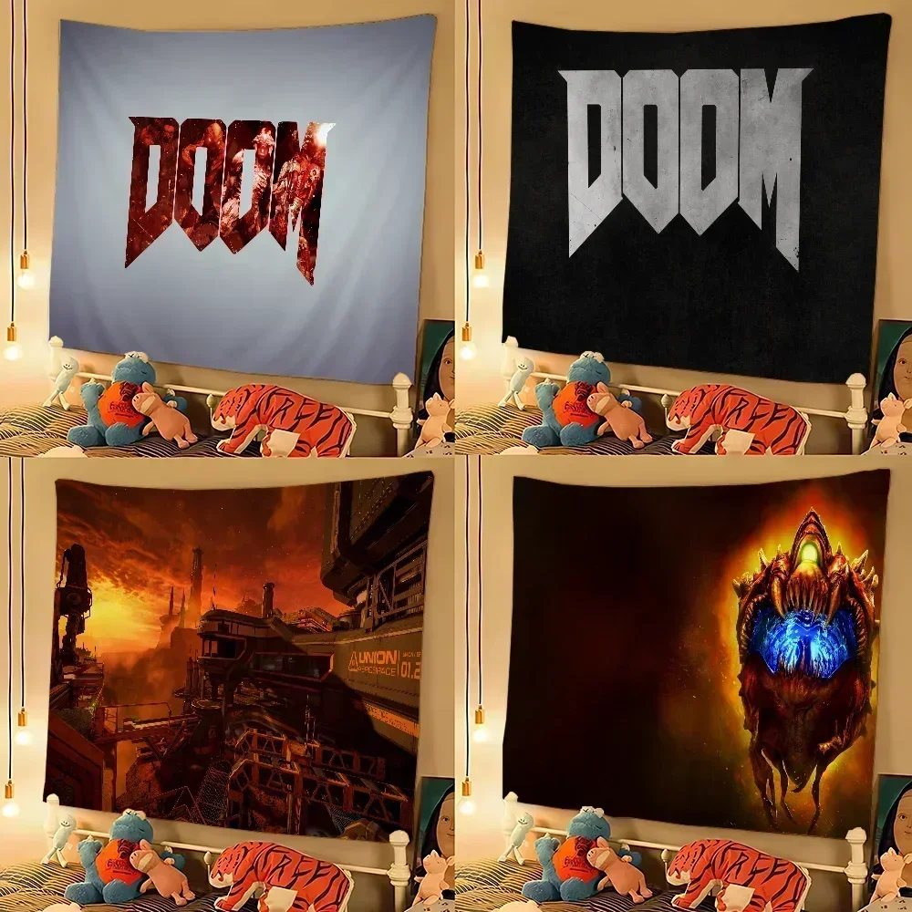 DOOM Classic Logo Wall Tapestry