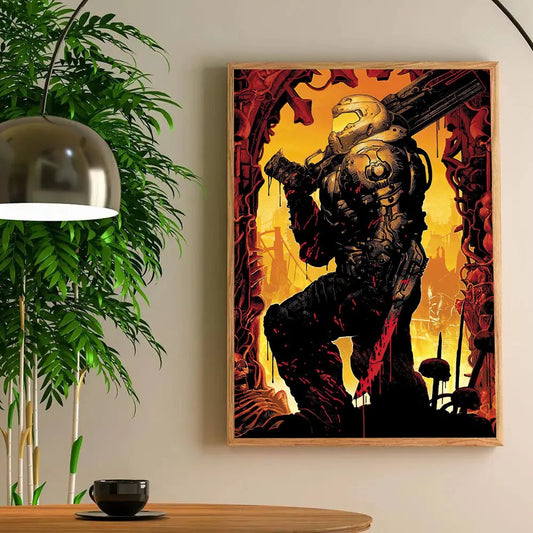 DOOM: The Dark Ages Poster – Blood-Soaked Slayer