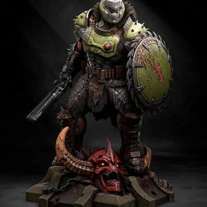 Doom Slayer Medieval Armor DIY Model Kit – Assemble and Paint