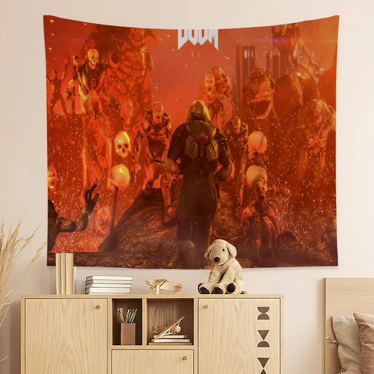 DOOM Eternal Hell Horde Wall Tapestry