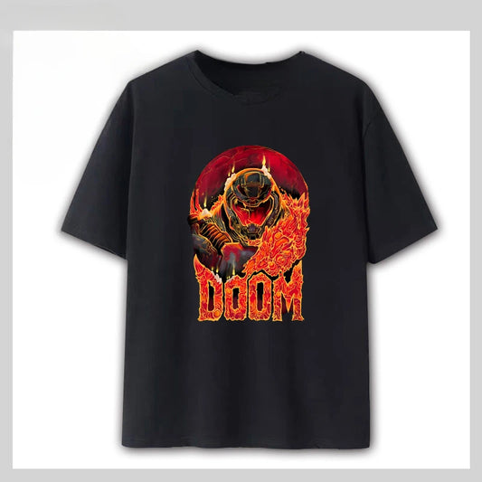 DOOM: The Dark Ages T-Shirt – Black Flame Slayer