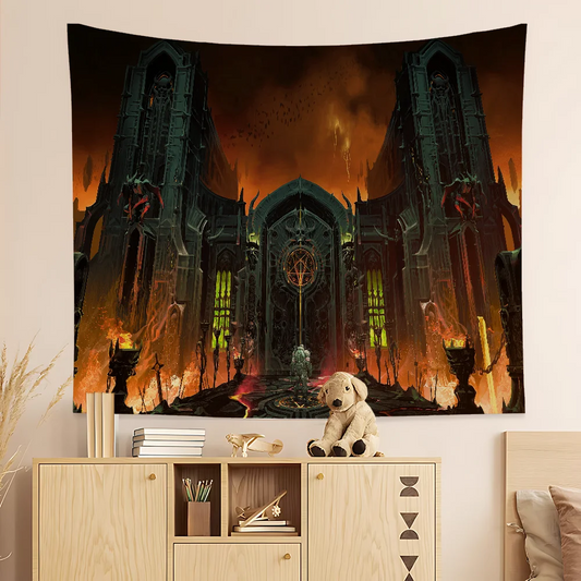 DOOM Eternal Necropolis Wall Tapestry