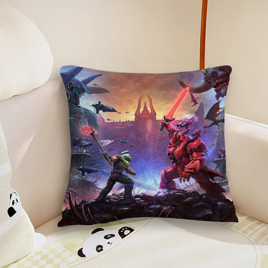 DOOM Eternal Pillow – Slayer vs Marauder Battle