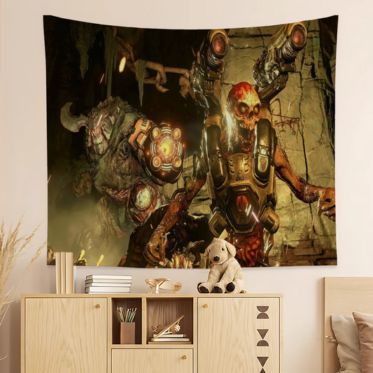 DOOM Demon Encounter Wall Tapestry