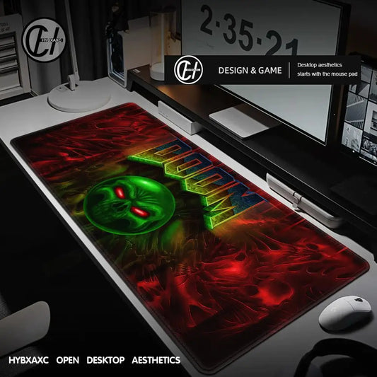 DOOM: The Dark Ages Mouse Pad – Retro Infernal Skull