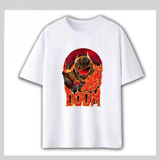 DOOM: The Dark Ages T-Shirt – White Flame Slayer