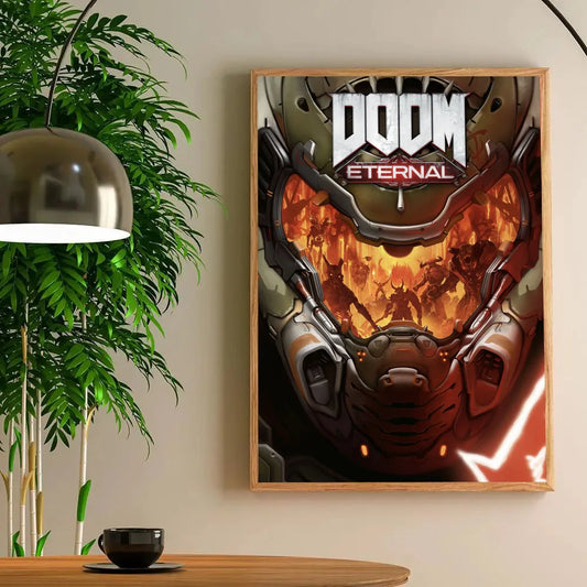 DOOM Eternal Poster – Slayer Helmet Reflection