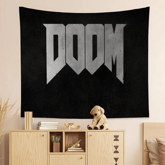 DOOM Classic Logo Wall Tapestry