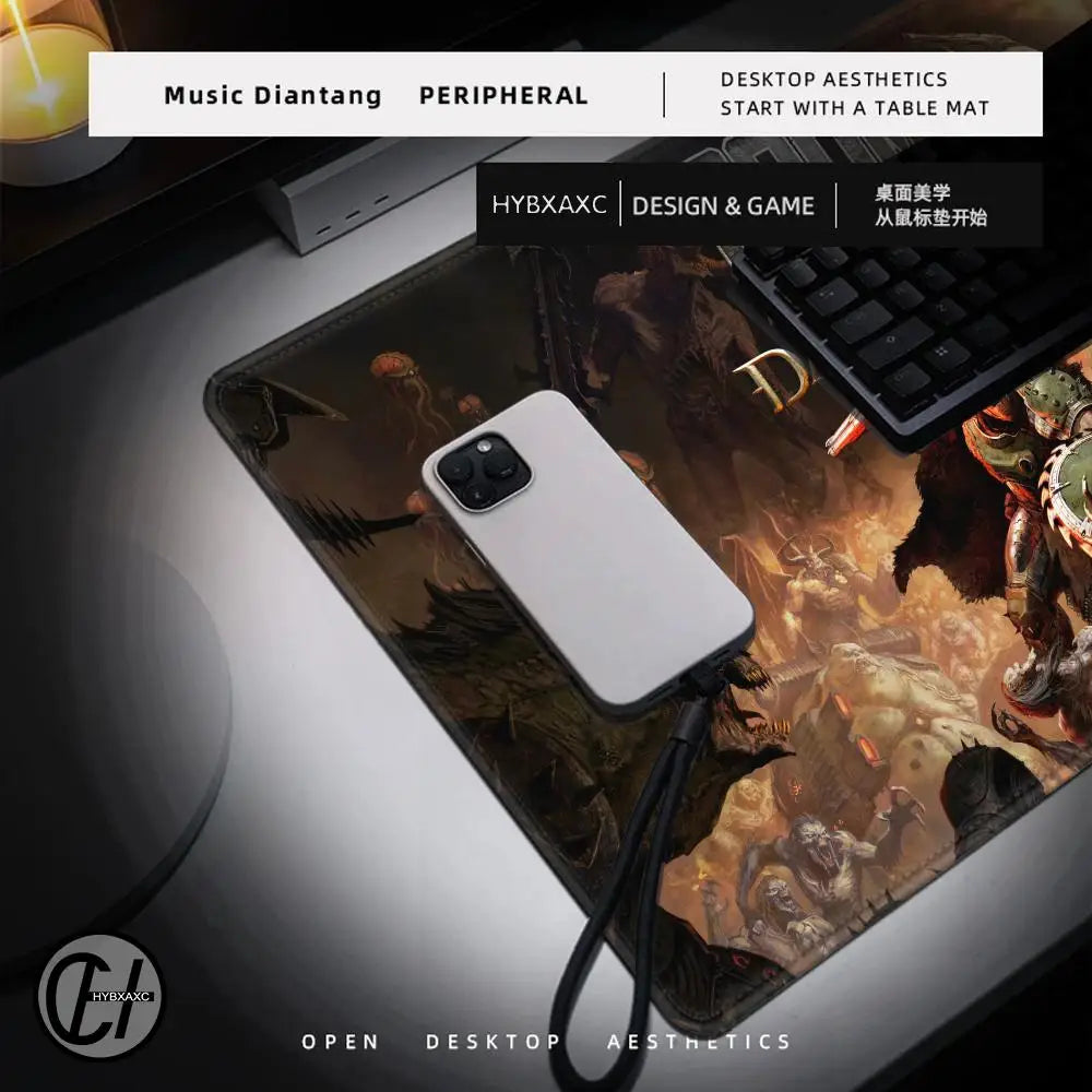 DOOM: The Dark Ages Mouse Pad – Retro Cyberdemon