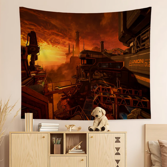 DOOM Eternal Mars UAC Base Wall Tapestry